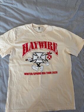 Haywire Comfort Colors Tour Tee. Size L